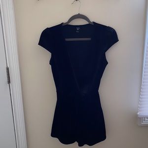 Black deal cut and short romper